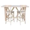International Concepts Bar Height Table With 2 Splat Back Bar Stools - 30 in. Seat Height K-7228-42-S1703-2